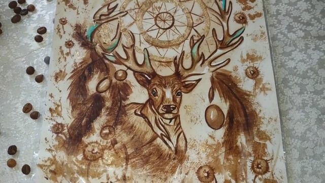 Кофейная картина,от Любы,Интерьерные картины.#кофейная #кофейнаякартина#кофе смотреть онлайн