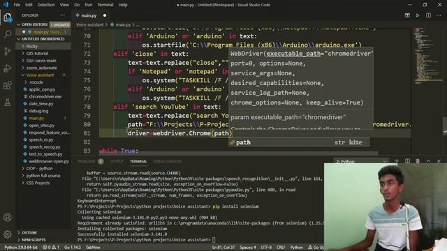 Day #8 Search in YouTube in python | Voice Assistant Using Python In Tamil Assistant like Jarvis смотреть онлайн