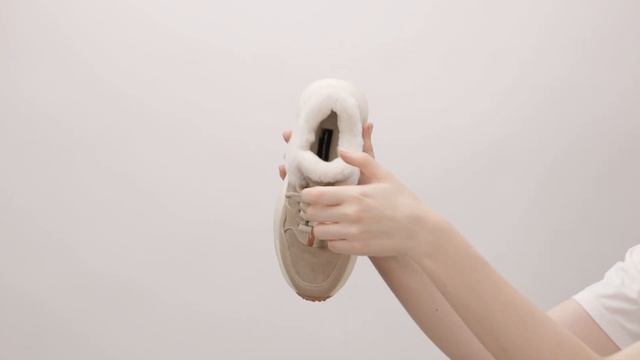 Кроссовки с натуральным мехом ROBERTO SERPENTINI (3K121ECO песочный)