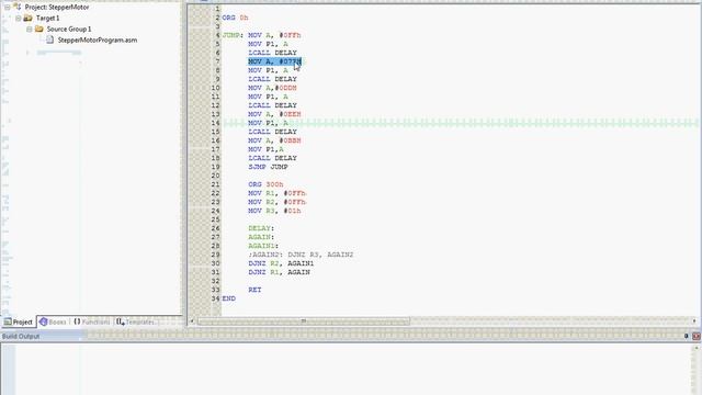 Keil | Proteus | Stepper Motor | Assembly Language