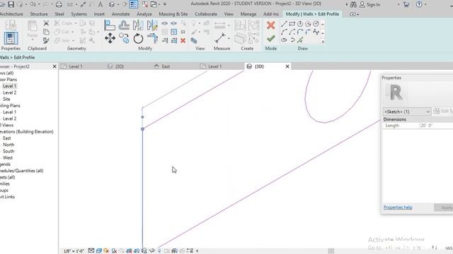 02 HOW TO EDIT PROFILE IN WALLS IN REVIT смотреть онлайн