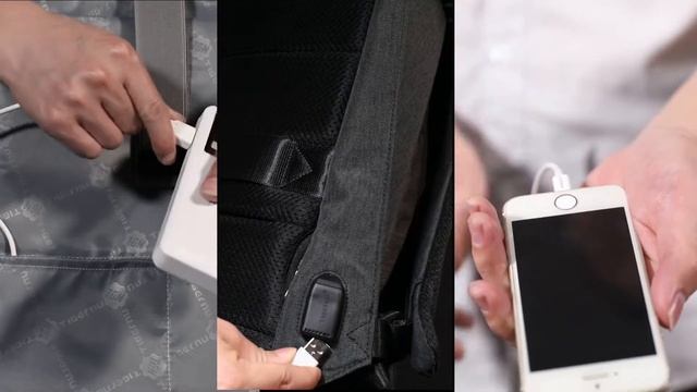 Городской рюкзак с USB для ноутбука T B3351 от Tigernu смотреть онлайн