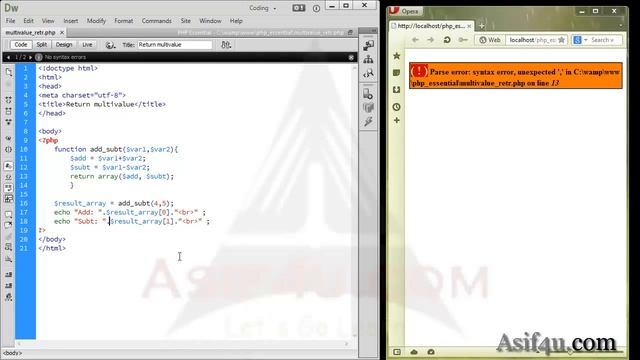 PHP and Mysql Essential Bangla 39 Return Multi value from function смотреть онлайн