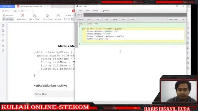 PBO-Variabel & Type data di Java Universitas STEKOM смотреть онлайн