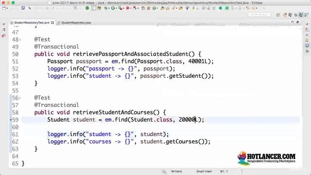 088 Step 39 ManyToMany Mapping Retrieve Data using JPA Relationships смотреть онлайн