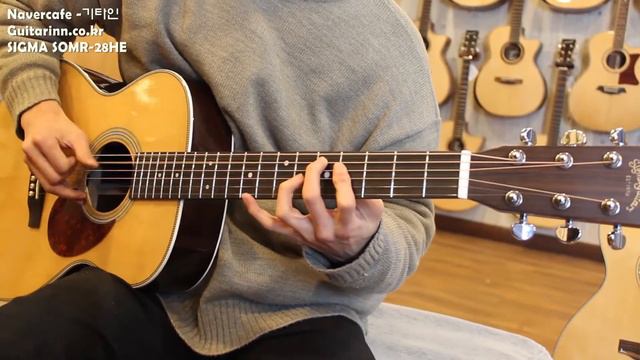 [기타인] SIGMA SOMR-28HE All Solid Acoustic Guitar Sound смотреть онлайн