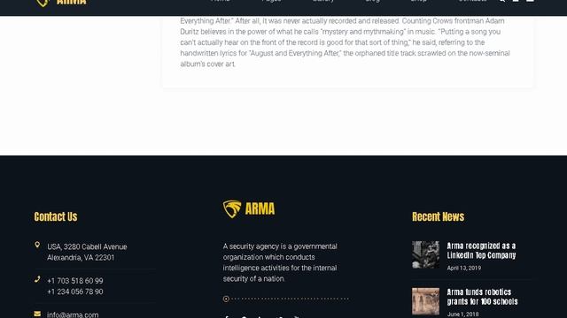 Arma - Military Service WordPress Theme | Themeforest Templates смотреть онлайн