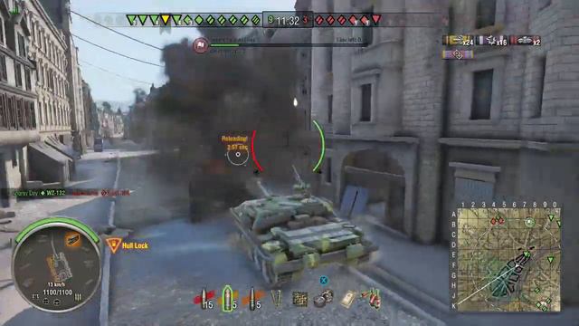 World of Tanks Xbox one Yazi WZ-120-1G FT 3 Kills смотреть онлайн