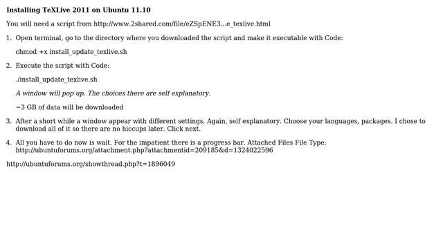 How to install texlive2011? (2 Solutions!!) смотреть онлайн