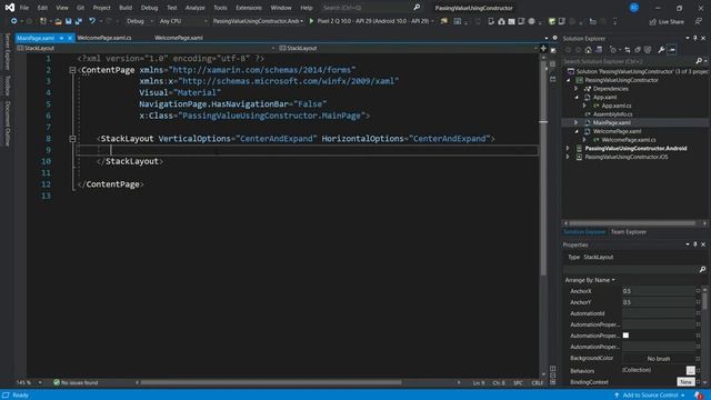 How to Navigate and Pass Value in Xamarin Forms Using Constructor смотреть онлайн