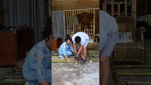 Making bamboo furniture - Bamboo Crafts - you can see my hometown life▶3 смотреть онлайн
