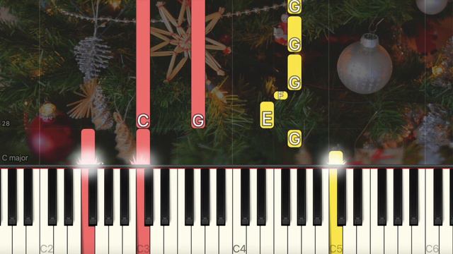 Santa Claus is Coming to Town | Christmas Carol | X'mas Song(Simple Piano, Piano Tutorial) Sheet 琴譜 смотреть онлайн