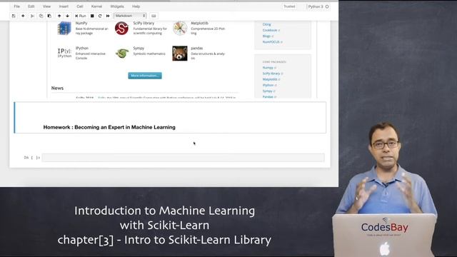 Introduction to Machine Learning with Python and Scikit Learn tutorial - Chapter 3 (NumPy & SciPy) смотреть онлайн