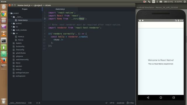 React-Native tutorial # 16 start with jest test cases смотреть онлайн