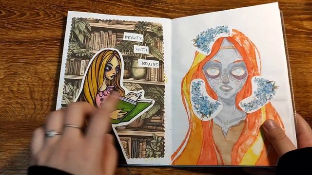 обзор скетчбука | заполнила скетчбук за 7 дней ? смотреть онлайн