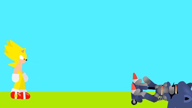 Super Sonic vs Mecha Sonic (Stick nodes animation) смотреть онлайн