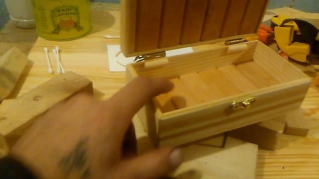 Шкатулка-купюрница своими руками #1 + рисунок выжигателем