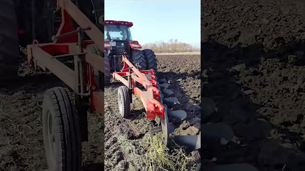 Трактор YTO LX2404 с плугом ПС 6/35 #shorts #трактор #плуг #ytotractor #пахота смотреть онлайн