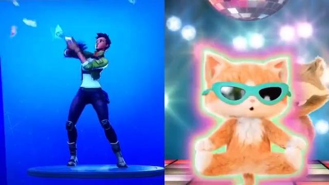 Кот и енот танцуют смотреть онлайн