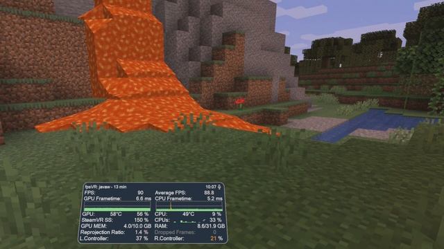 Minecraft In VR On An RTX 3080 (Vivecraft Mod) // Performance Test // Valve Index Gameplay