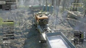 SnoowRunner. Таймыр. Карьер. Контракт ремонт «Ремонт скважины». Доставка крупногабаритного груза.