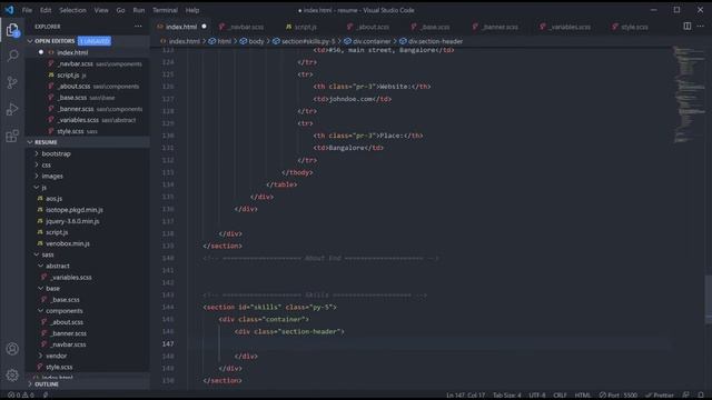 Personal Portfolio Design | HTML CSS SASS JavaScript смотреть онлайн