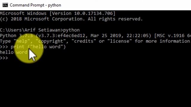 Cara Menjalankan script Python di Command Prompt смотреть онлайн