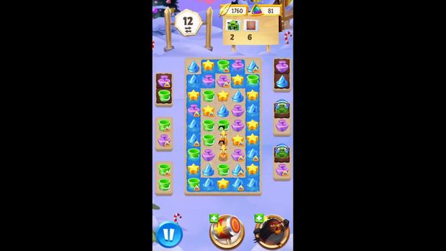 Angry Birds Match 3 Level 162 "Pop the Pigs" "Clear all mud" Gameplay AB Match смотреть онлайн