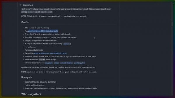 Simple, Portable, Immediate mode UI with egui