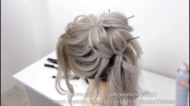 New High Messy Bun | Hairstyles for Wedding | Hair Tutorial | Hairstyle for Girls | Easy Hairstyles смотреть онлайн
