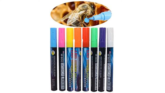 1 шт. Светодиодный Маркер Знаки ручка Queen пчелы маркер для белой доски 135 мм * 4 мм 8