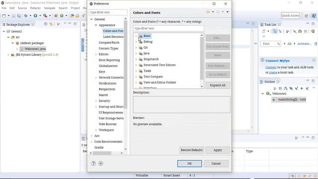 how to change font size in java eclipse смотреть онлайн