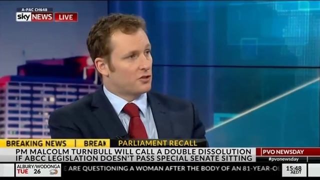 Senator Paterson discussing the ABCC legislation and a potential double dissolution election смотреть онлайн