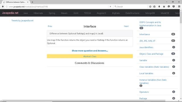 Difference between Optional flatMap() and map() in Java8.
| javapedia.net смотреть онлайн