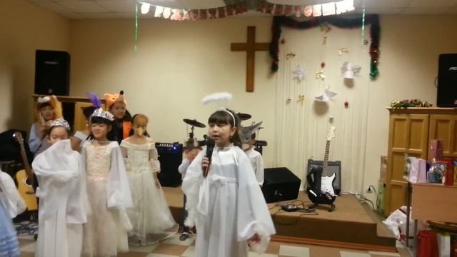 Рождество сценка церковь Божья любовь смотреть онлайн