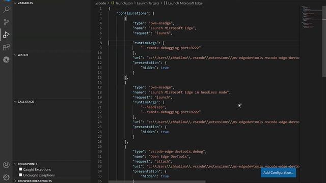 Launch.json updates for 1.4.6 смотреть онлайн