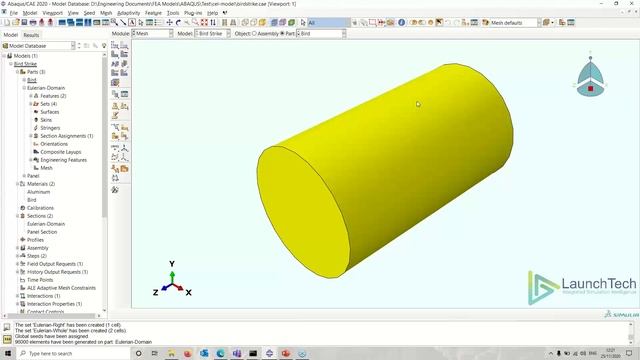 Bird Strike Simulations Guide using Abaqus FEA смотреть онлайн