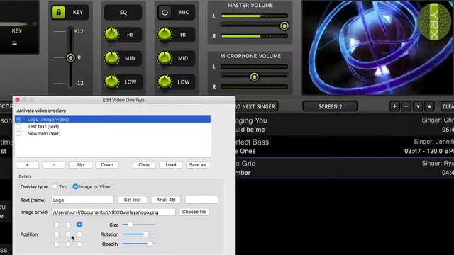 LYRX Karaoke Software For MAC | Text, Image And Video Overlays смотреть онлайн