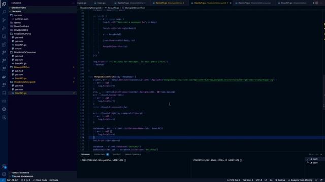 Golang Code - RabbitMQ with MongoDB смотреть онлайн