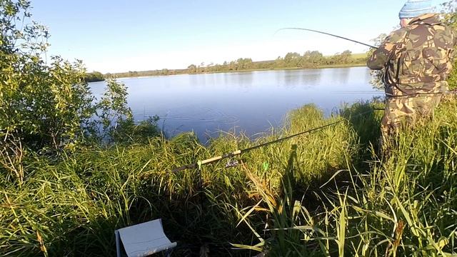 Рыбалка на карася на фидер - Пруд Кадышево в Мордовии смотреть онлайн