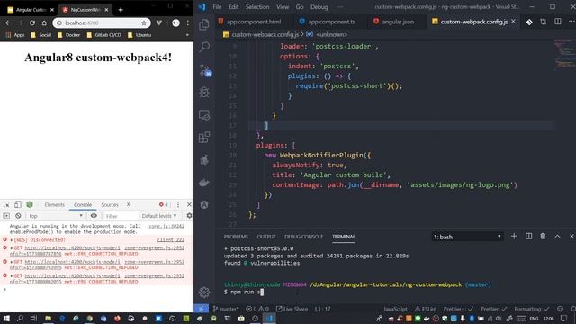 Angular8 custom webpack build notifier смотреть онлайн