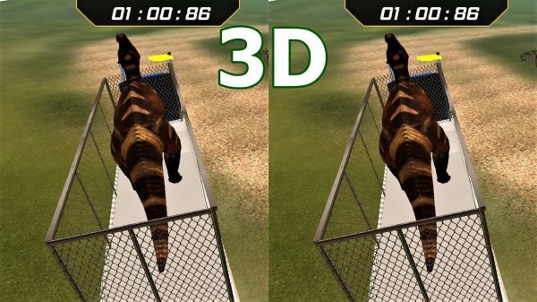 Dino Zoo Transport 3D video SBS VR box google cardboard