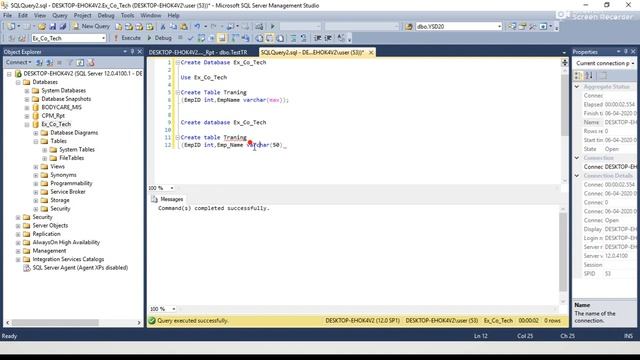 #1 Create Database and Table Using in SQL Query смотреть онлайн
