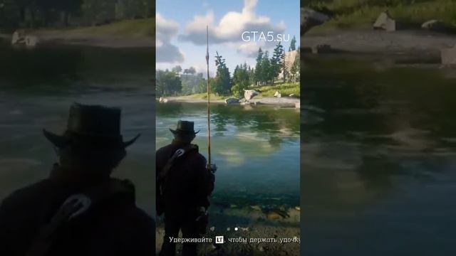 Рыбалка в Red Dead Redemption 2 обучение ловле рыбы #рыбалка #fishing #nature смотреть онлайн