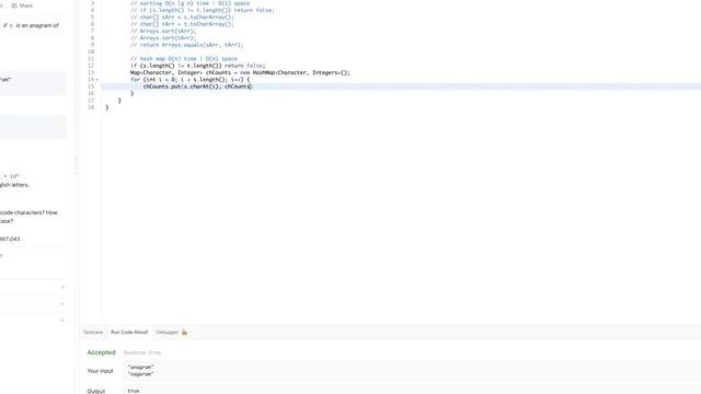Valid Anagram (Leetcode 242) | Easy Java & Python смотреть онлайн