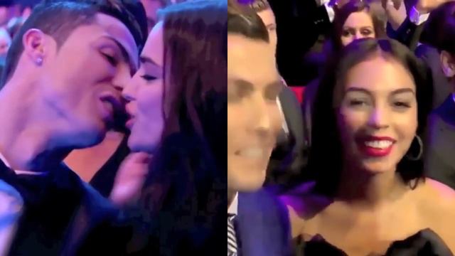 Cristiano Ronaldo - Irina shayk vs Georgina Rodriguez reaction when Cris won the Ballon d'or show смотреть онлайн