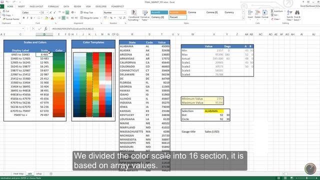 Creating Map Visualization - Excel KPI Dashboards and Power Maps смотреть онлайн
