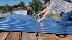 Дровяник-навес из труб. Весь процесс⚒️