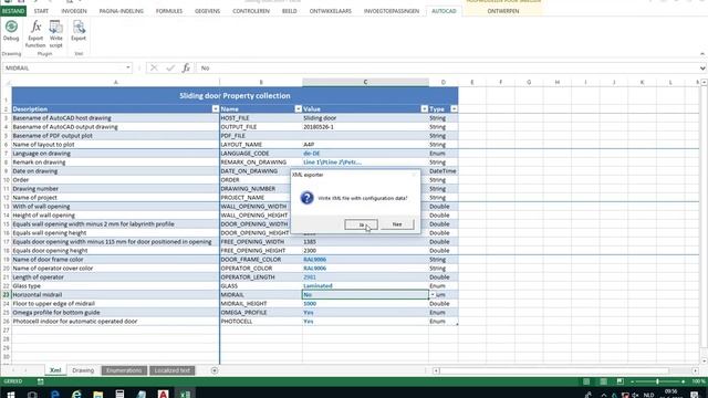 XML Configurable AutoCAD drawing смотреть онлайн