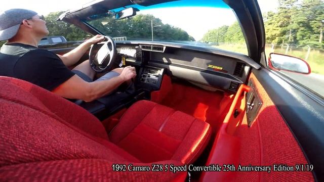 1992 Chevrolet Camaro Z28 25th Anniversary Edition 5 Speed 9/1/19 смотреть онлайн
